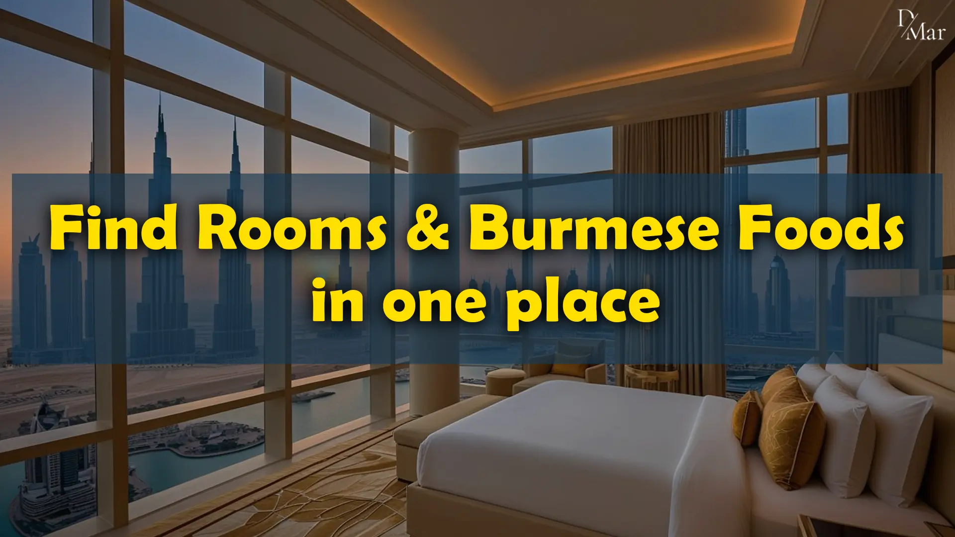 Rooms and foods in dubai